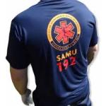 Camiseta SAMU manga curta Azul/branca